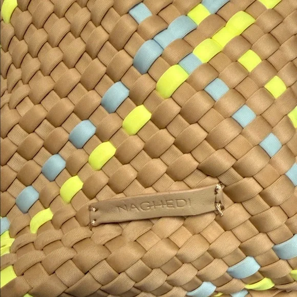 Naghedi beach tote with matching zip pouch - Picture 2 of 4